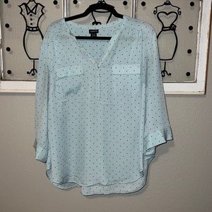 Torrid HARPER GEORGETTE PULLOVER 3/4 SLEEVE TUNIC BLOUSE, size 1. EUC.